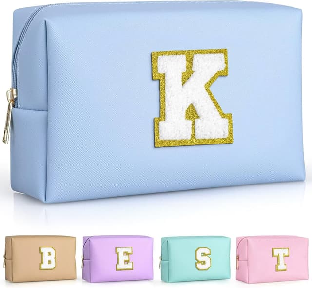 Personalized Initial Makeup Bag