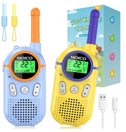 Rechargeable Kids' Walkie Talkies (2-pack)