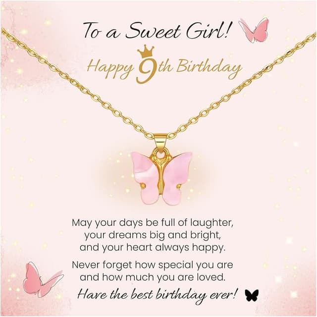 Gold Plated Butterfly Necklace