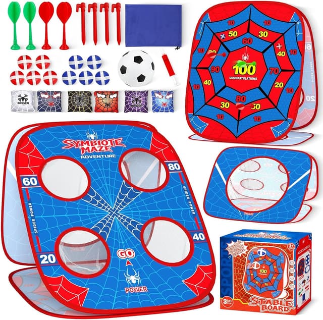4-in-1 Spider Bean Bag Toss Game
