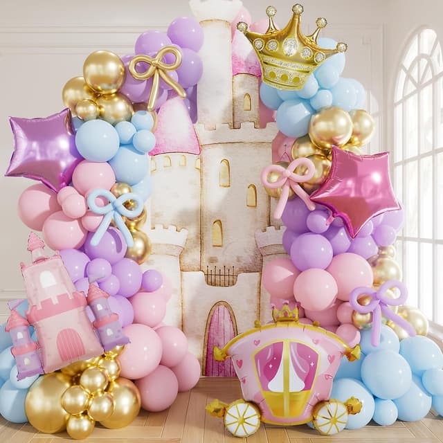 Princess Balloon Garland Arch Kit (149 Pieces)
