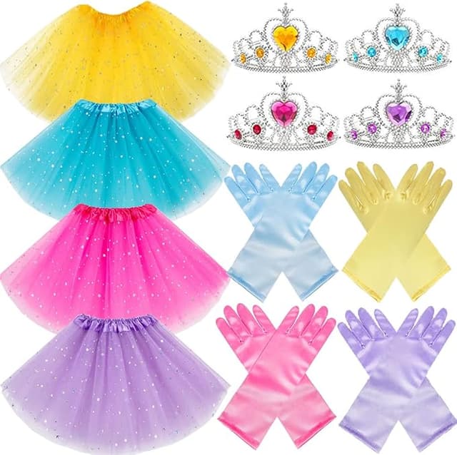 Princess Tutu Dress-Up Set (4 Girls)
